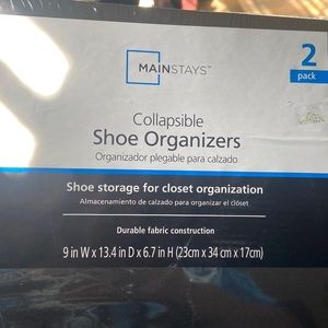 New shoe organizers 2 pack